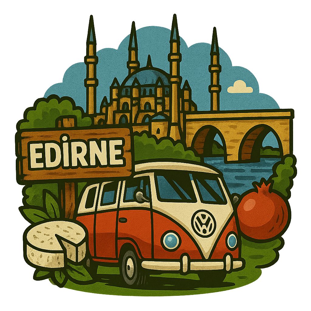 Edirne Ahşap Magnet – Toptan UV Baskılı Retro Hediyelik Magnet