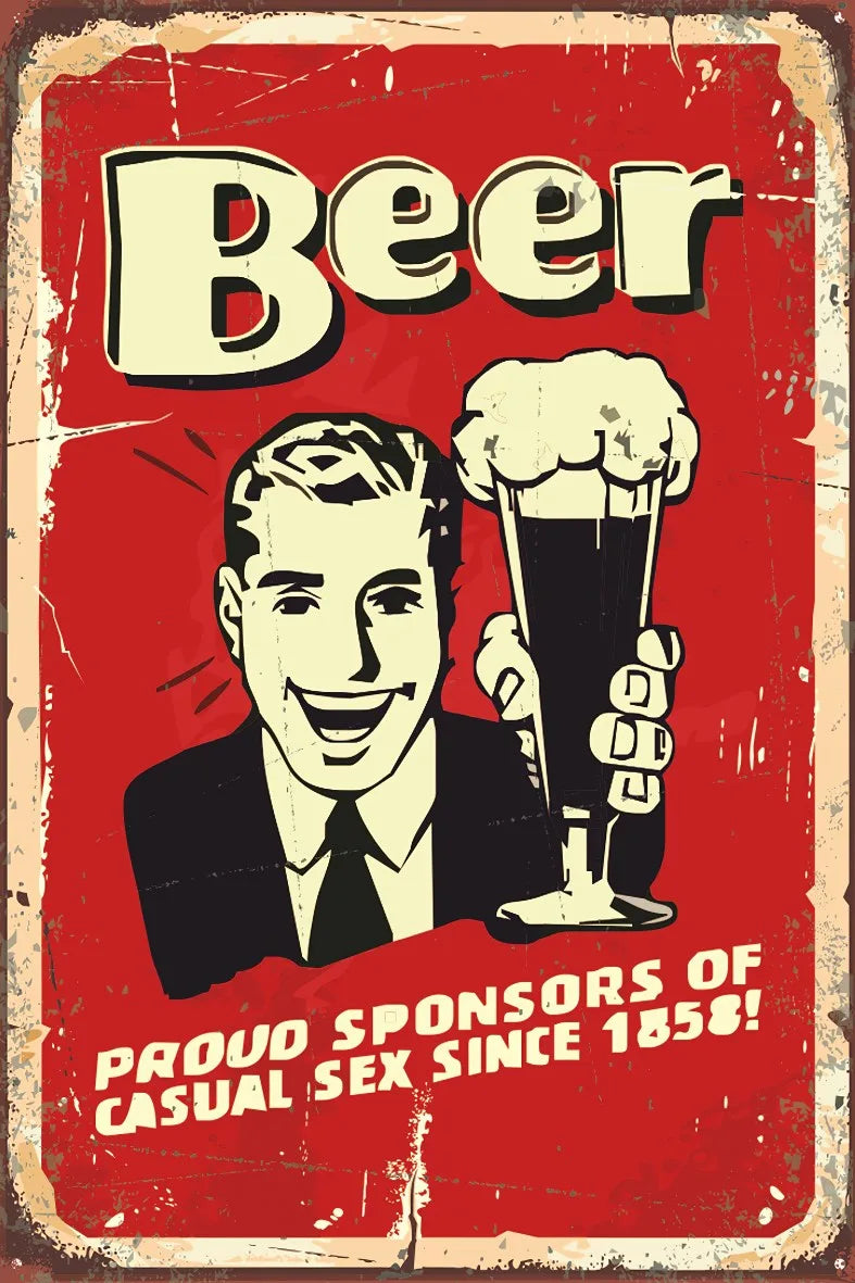 Beer Retro Ahşap Poster No:593