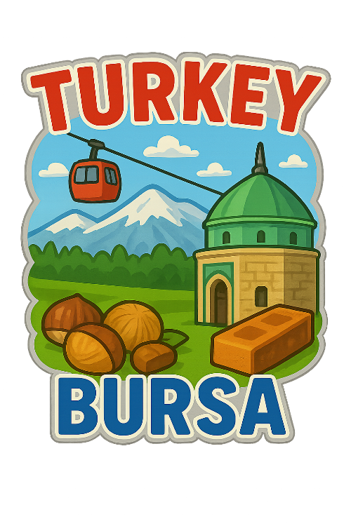 Bursa Ahşap Magnet – Toptan UV Baskılı Retro Hediyelik Magnet