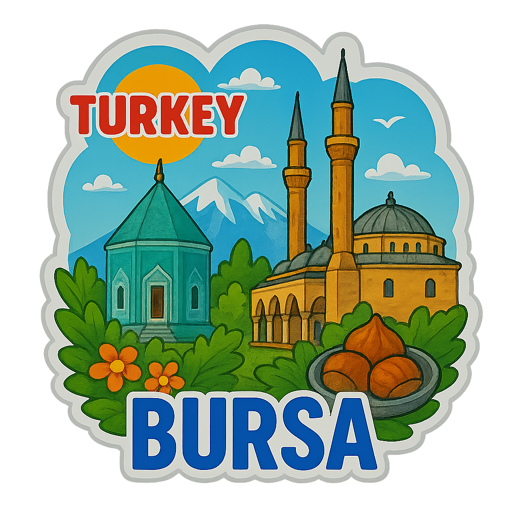Bursa Ahşap Magnet – Toptan UV Baskılı Retro Hediyelik Magnet