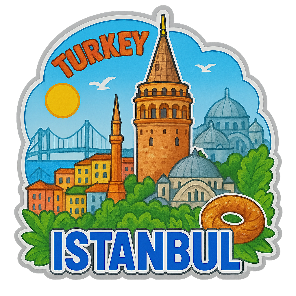 Frankfurt Wooden Magnet – Wholesale UV Printed Retro Gift Magnet