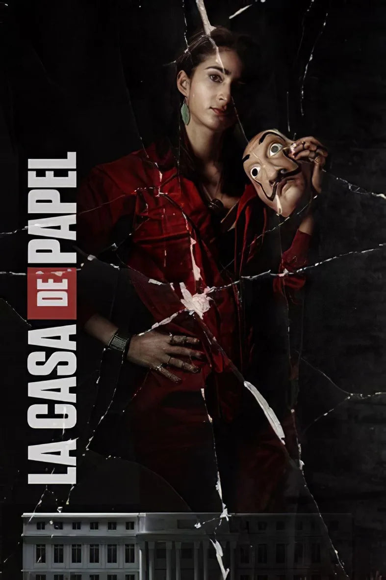 La Casa De Papel Retro Ahşap Poster No:55