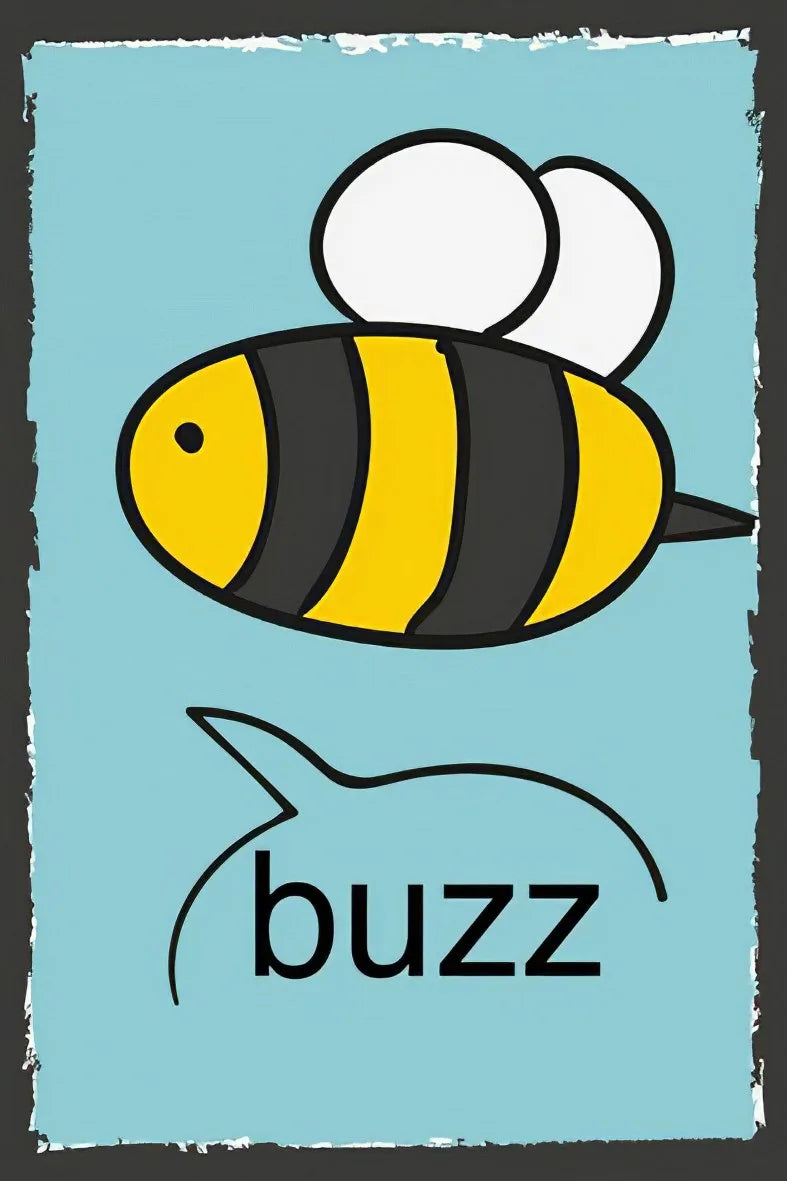 Buzz Buzz Retro Poster No:163