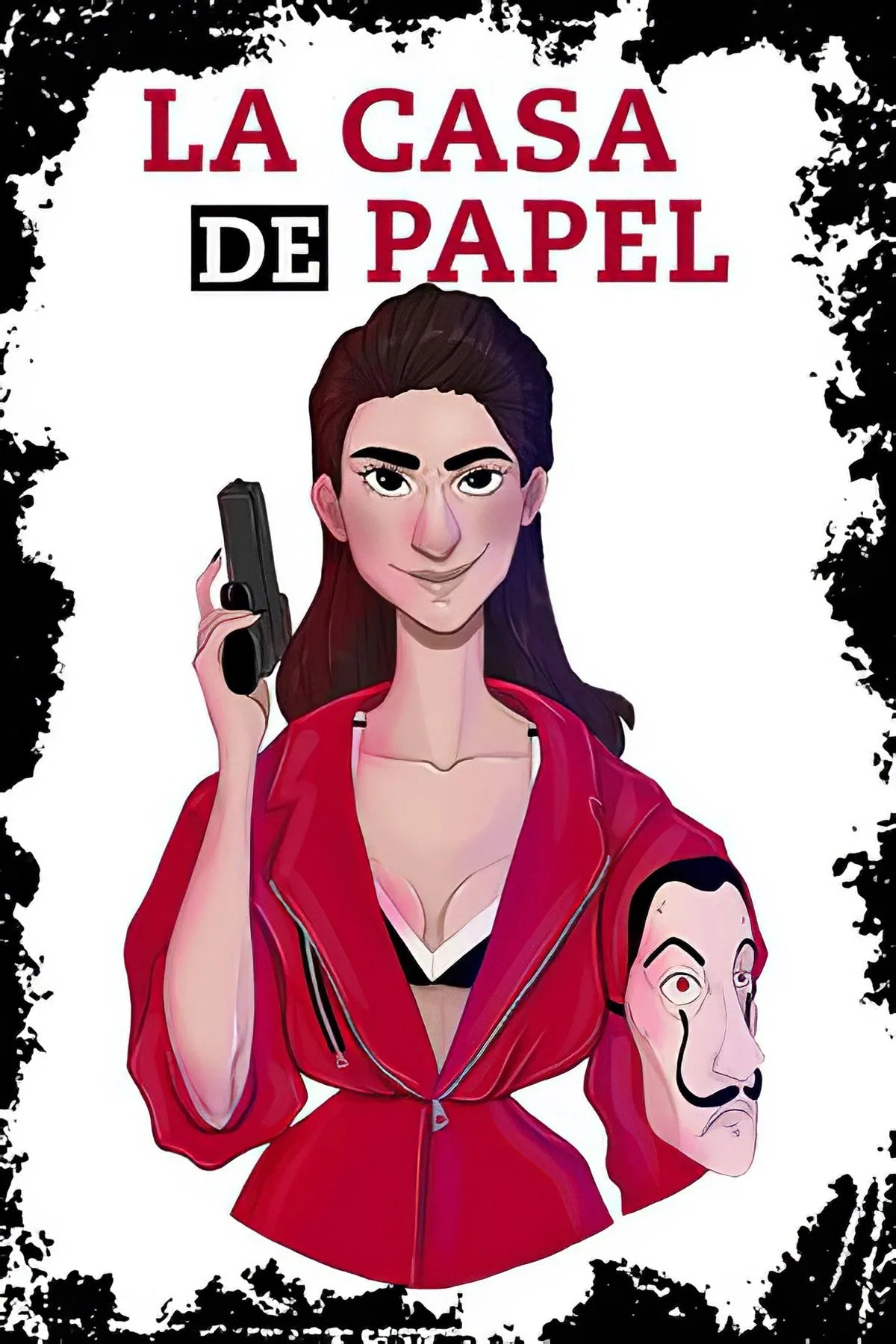 La Casa De Papel Retro Ahşap Poster No: 29