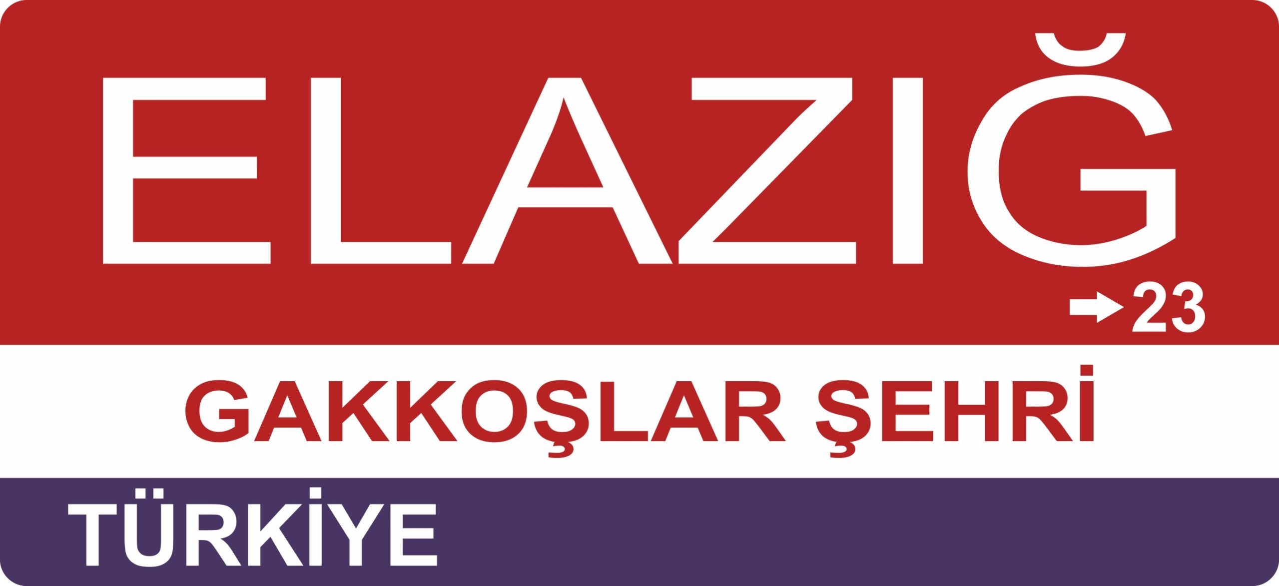 Elazığ Sokak Tabelası Ahşap Poster 11x24cm