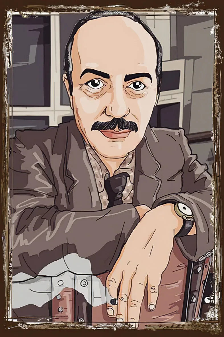 Cemal Süreyya Retro Ahşap Poster No:219