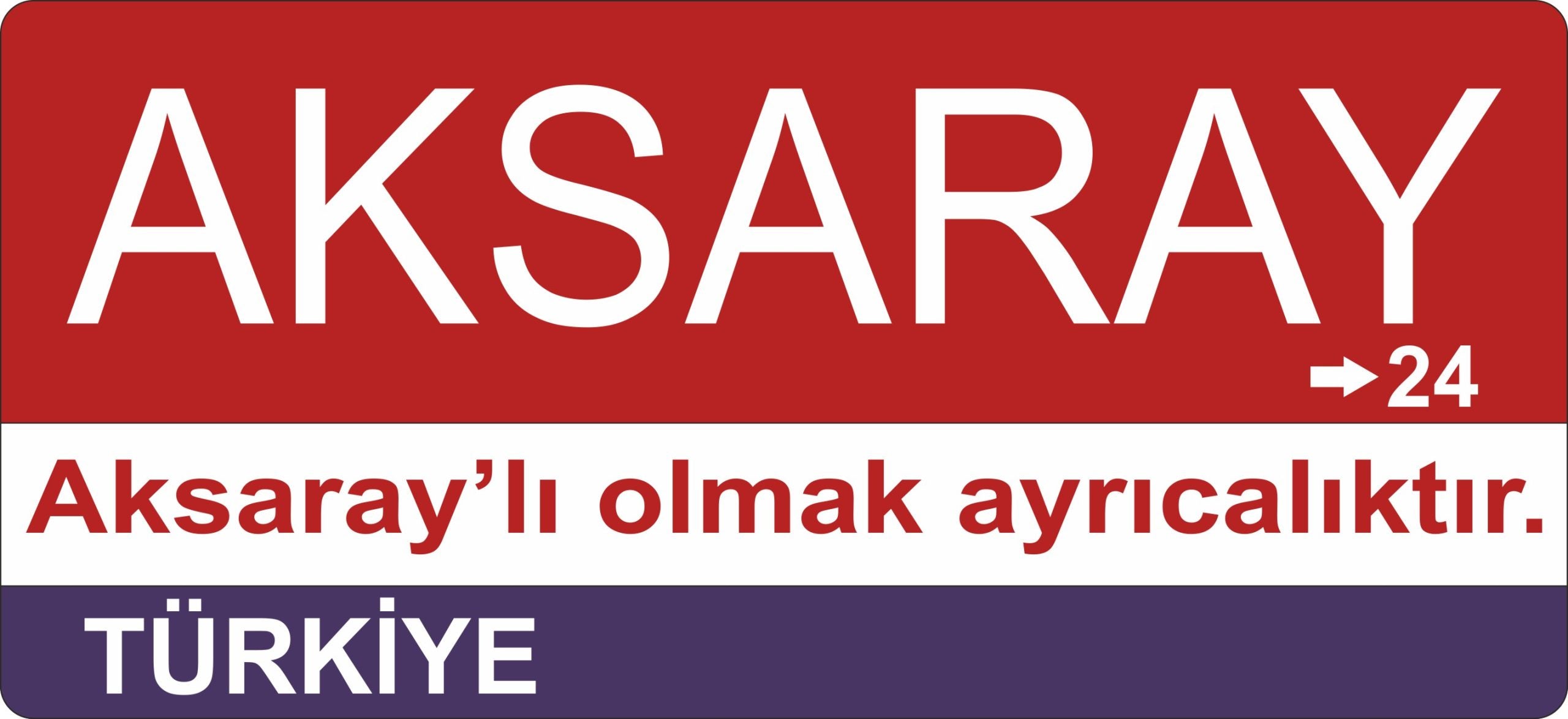 Aksaray Sokak Tabelası Ahşap Poster 11x24cm