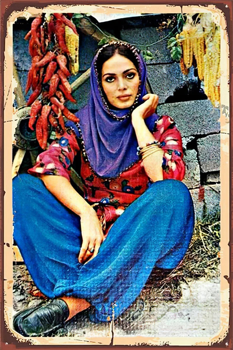 Türkan Şoray Retro Ahşap Poster No:315