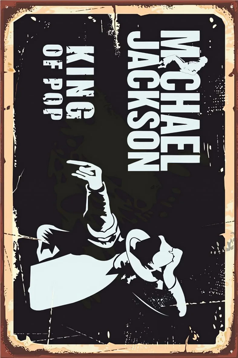 Michael Jackson Retro Ahşap Poster No:327