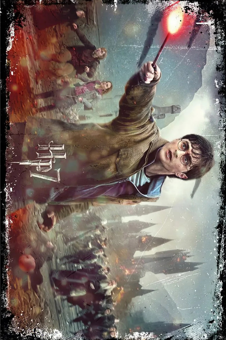 Harry Potter Retro Ahşap Poster No:412