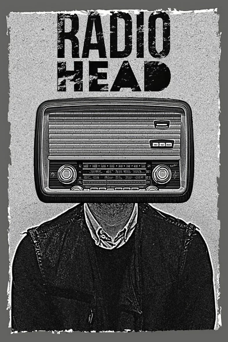 Radio Head Retro Ahşap Poster No:296