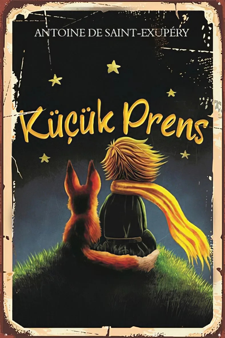 Küçük Prens Retro Ahşap Poster No:207