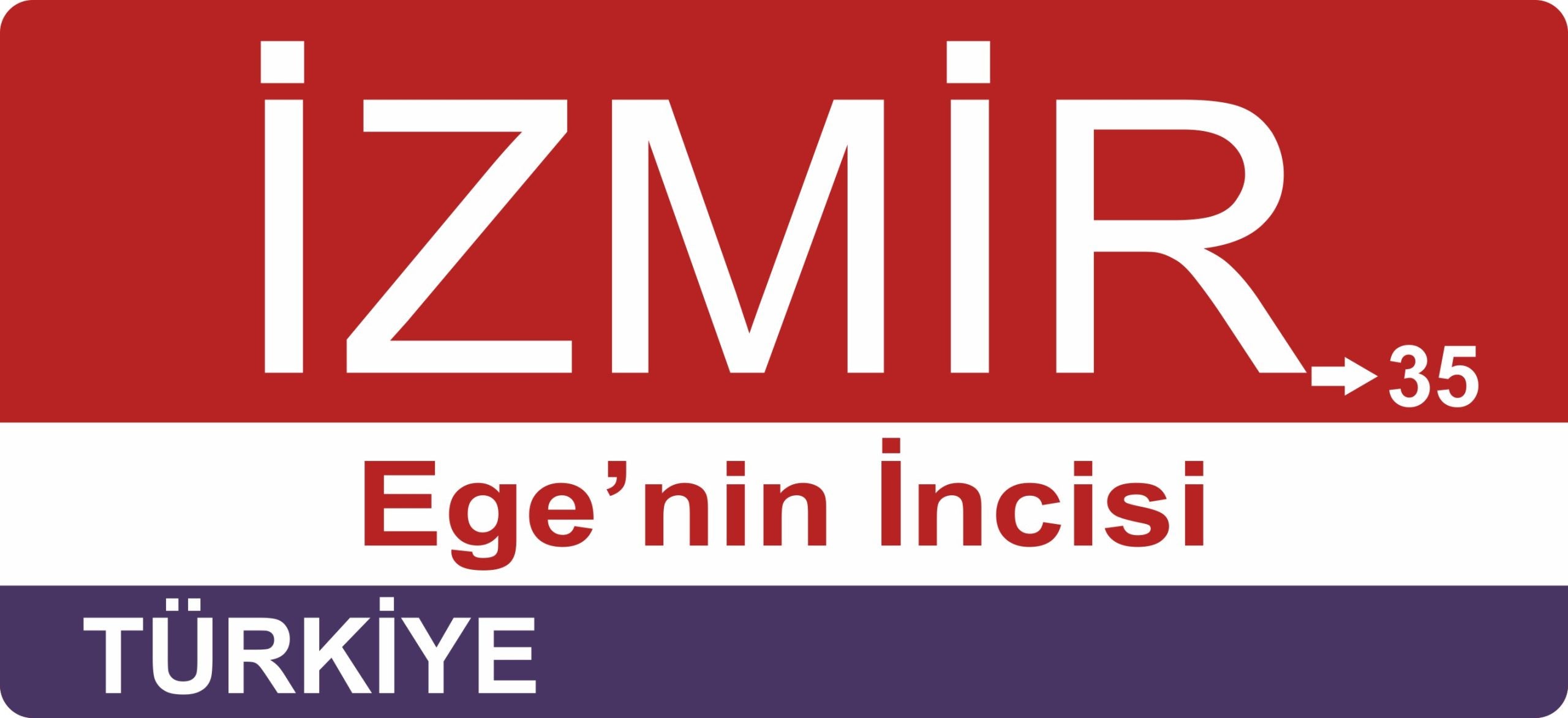 İzmir Sokak Tabelası Ahşap Poster 11x24cm