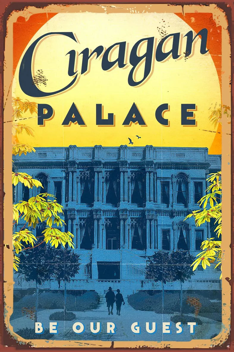Çırağan Palace Retro Ahşap Poster No:703
