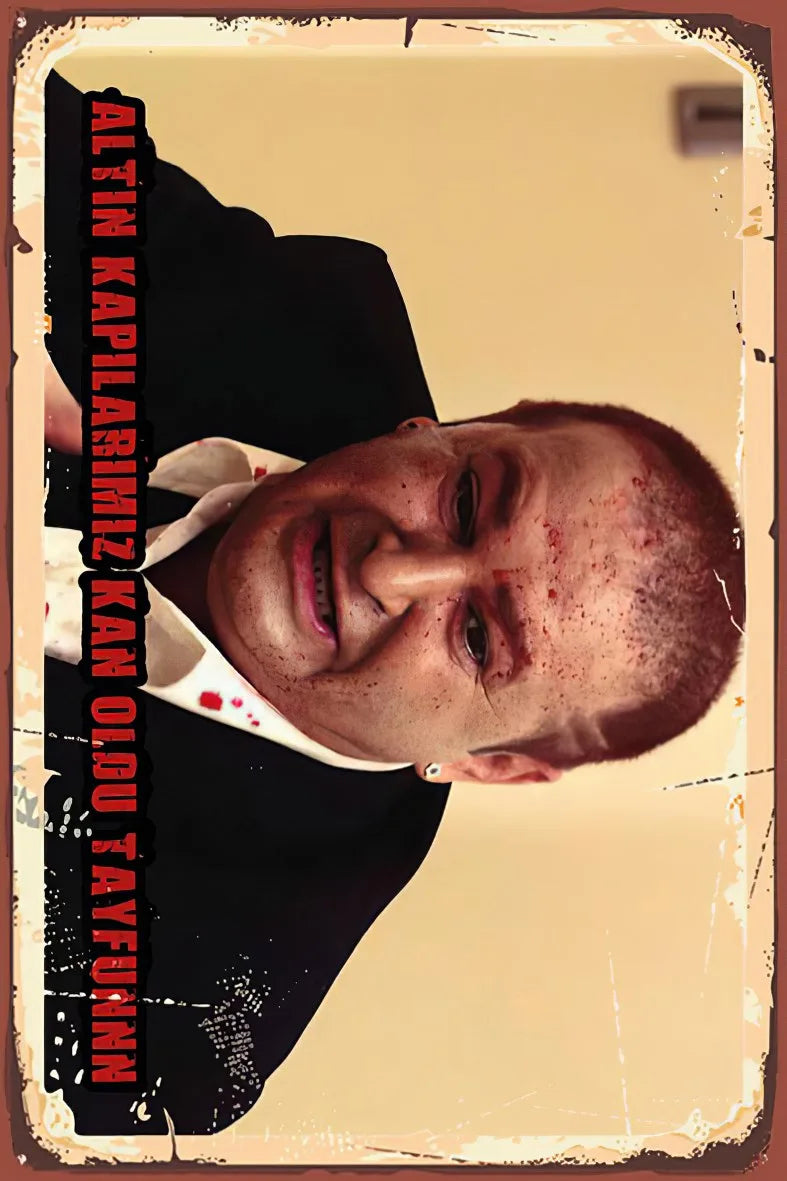 Kolpaçino  Retro Ahşap Poster No:330