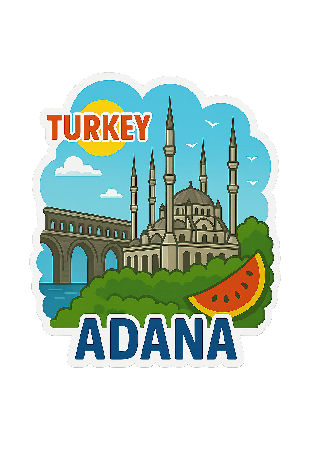 Adana Ahşap Magnet – Toptan UV Baskılı Retro Hediyelik Magnet