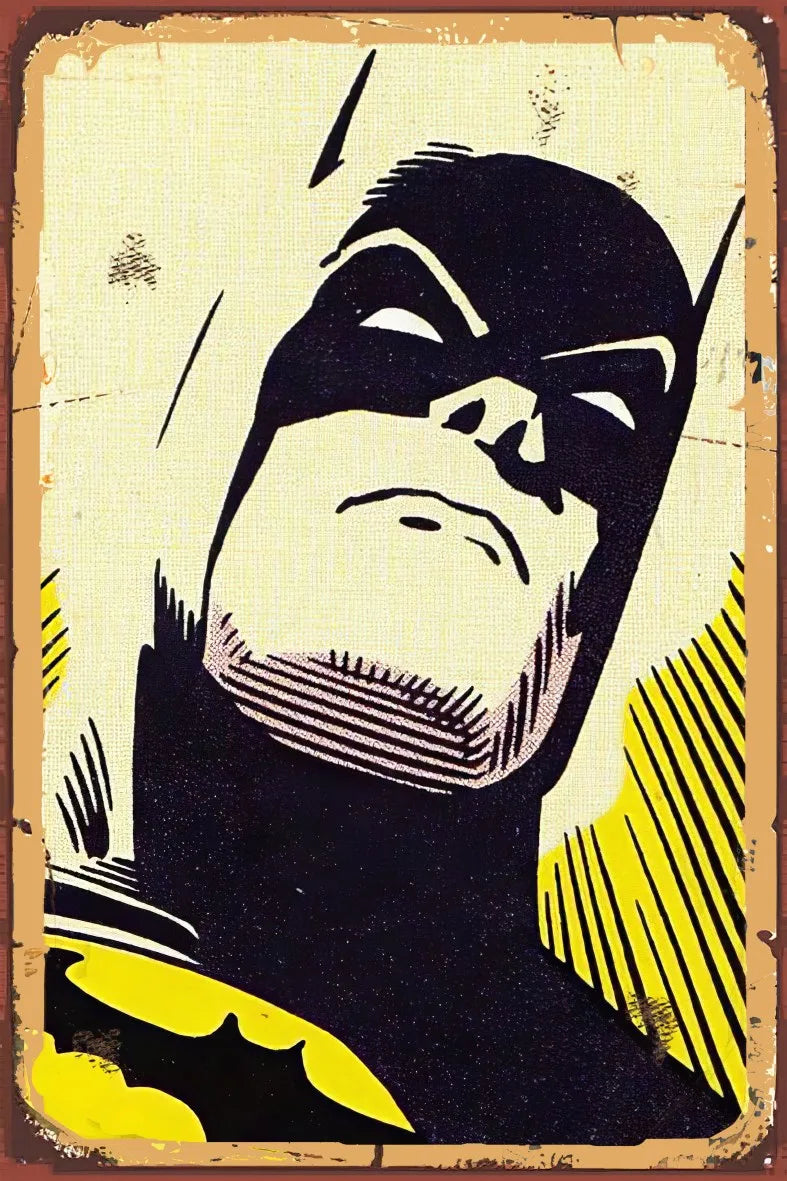 Batman Retro Ahşap Poster No:832