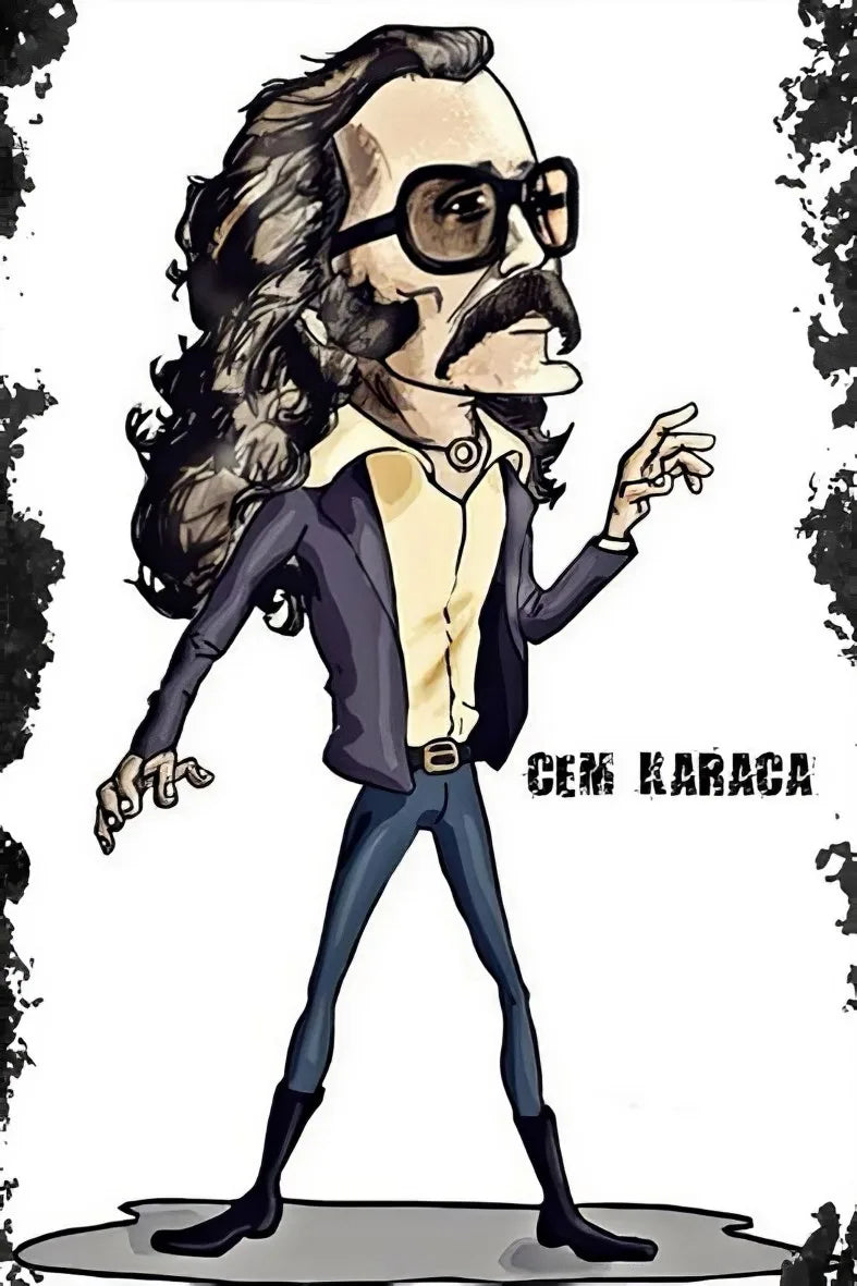 Cem Karaca Ahşap Poster No:132