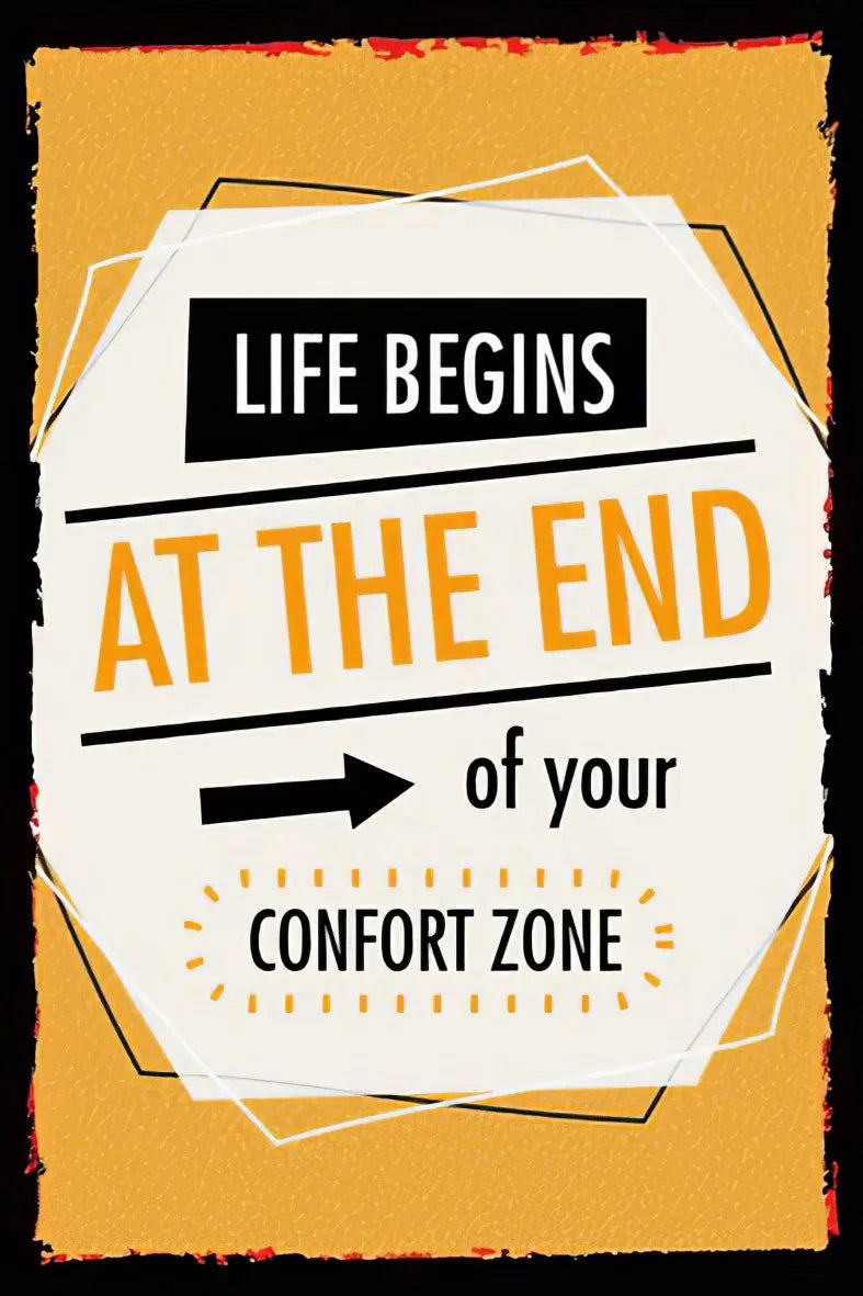 Life Begins Retro Ahşap Poster No:53