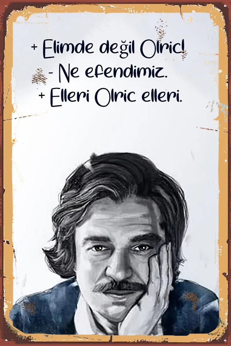 Elimde Değil Retro Ahşap Poster No:660