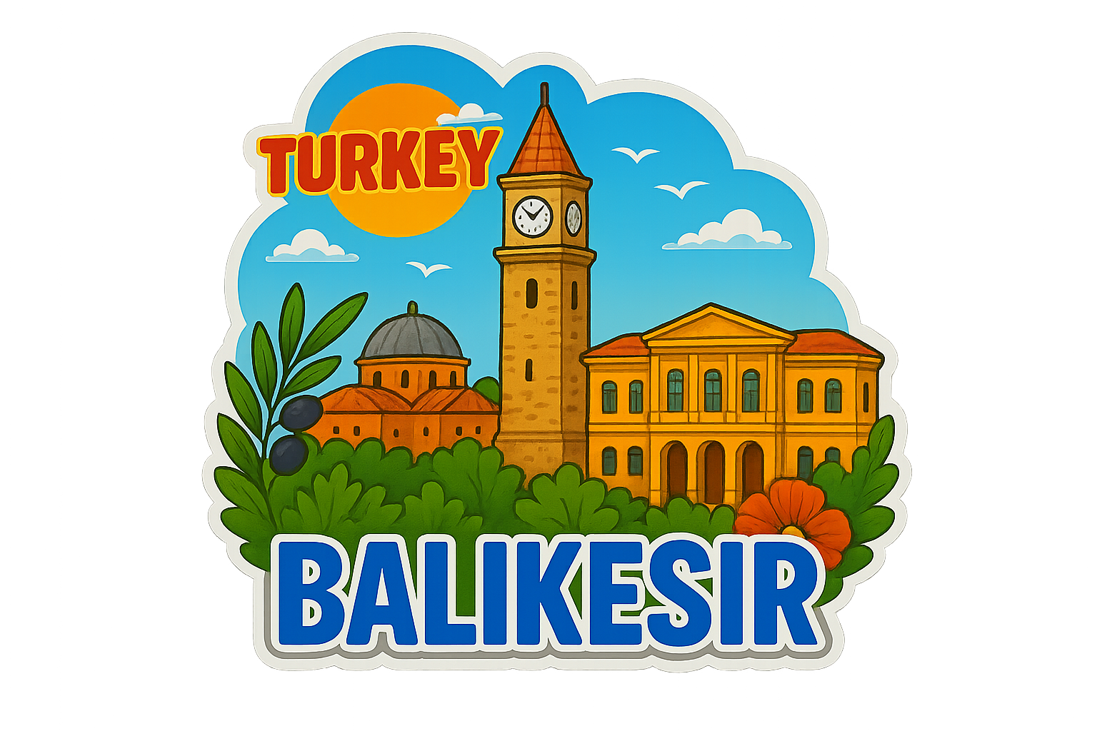 Balıkesir Ahşap Magnet – Toptan UV Baskılı Retro Hediyelik Magnet
