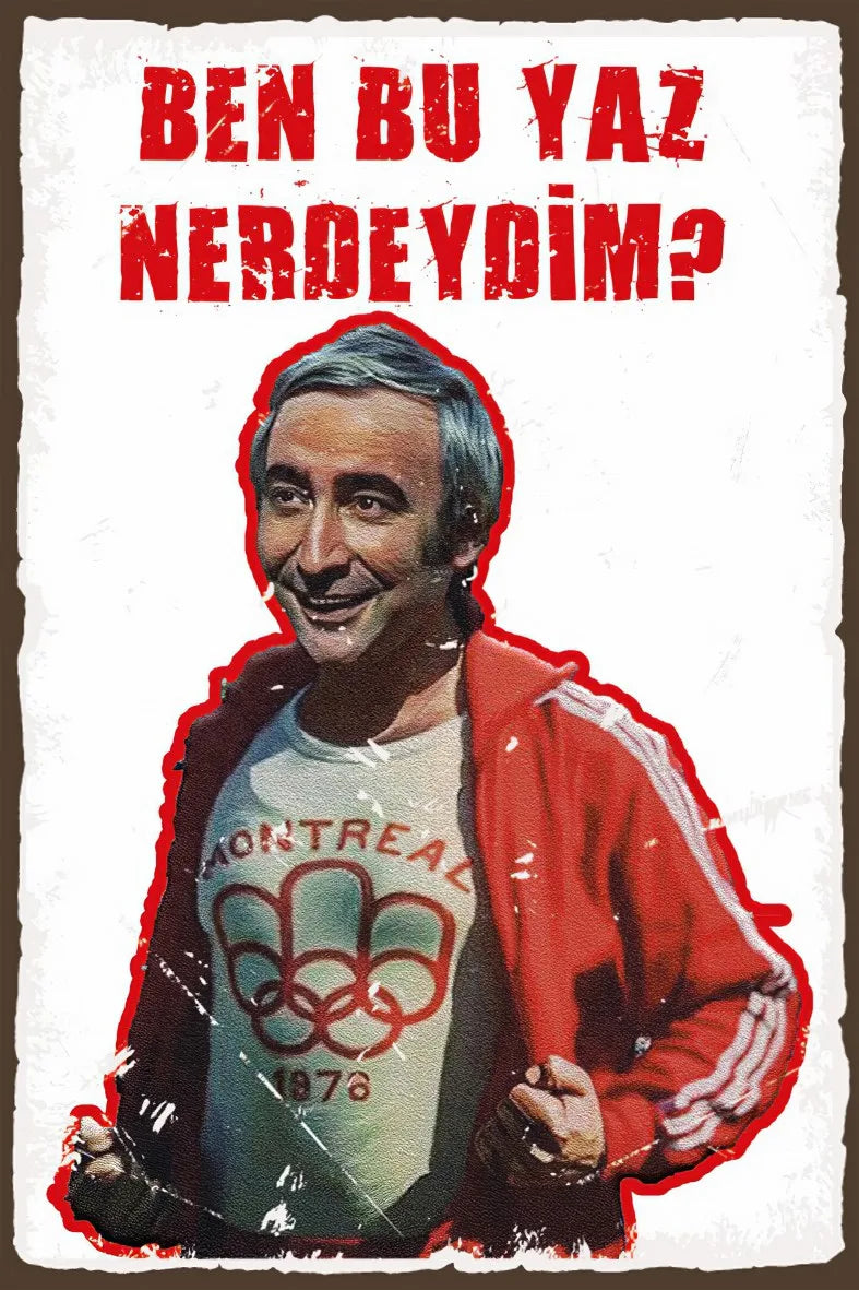 Ben Bu Yaz Neredeydim Retro Ahşap Poster No:495
