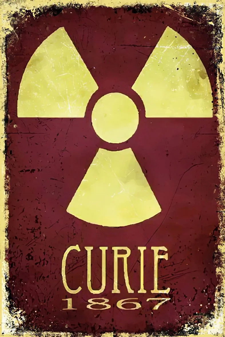 Curie 1867 Retro Ahşap Poster No:252