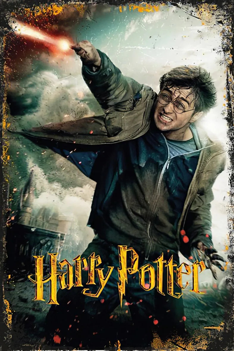 Harry Potter Retro Ahşap Poster No:290