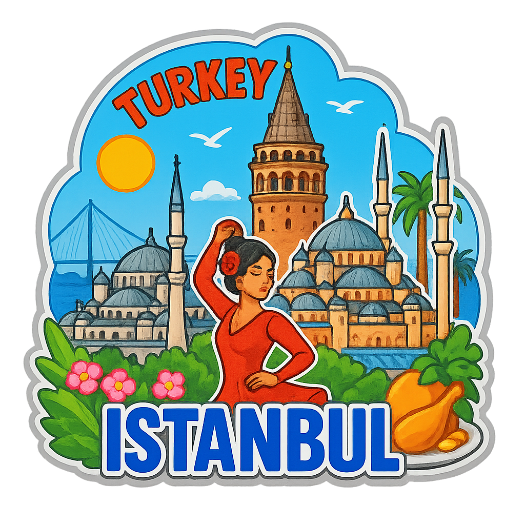 İstanbul Ahşap Magnet – Toptan UV Baskılı Retro Hediyelik Magnet ST Baskı Merkezi