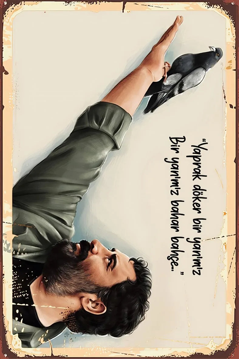 Ahmet Kaya Ahşap Poster No:356