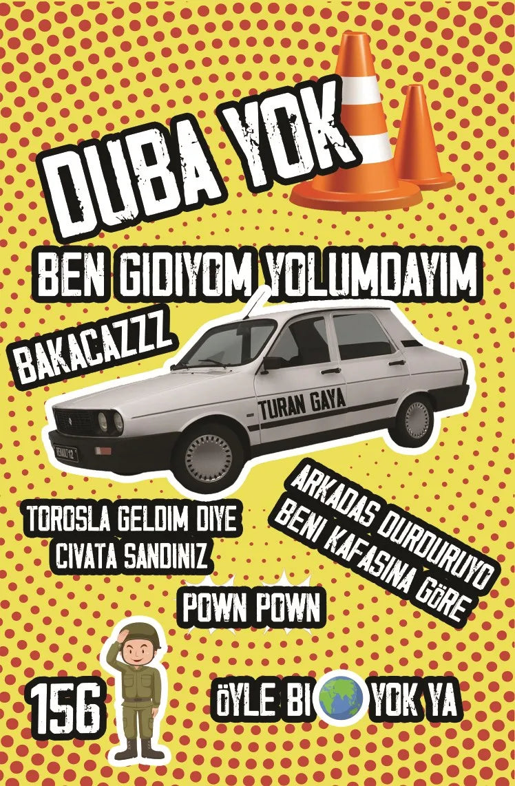 Duba Yok Retro Ahşap Poster No:1001