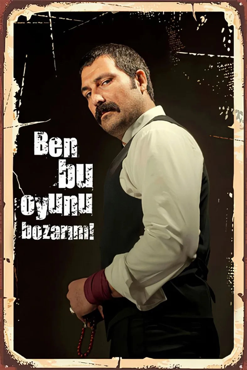Ben Bu Oyunu Bozarım Retro Ahşap Poster No:105