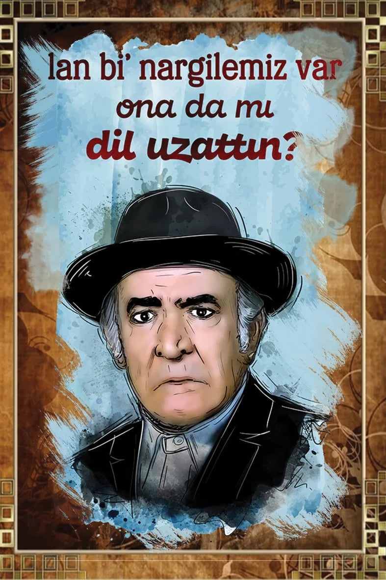 Ali Şen Retro Ahşap Poster No:502
