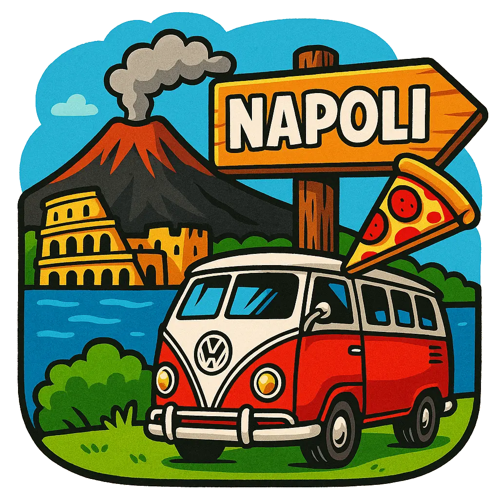 Napoli Ahşap Magnet – Toptan UV Baskılı Retro Hediyelik Magnet
