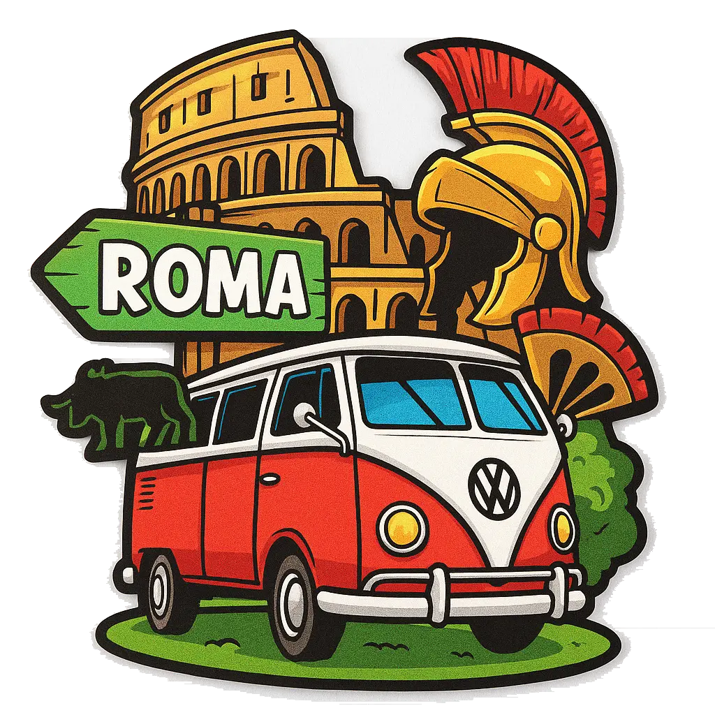 Roma Ahşap Magnet – Toptan UV Baskılı Retro Hediyelik Magnet