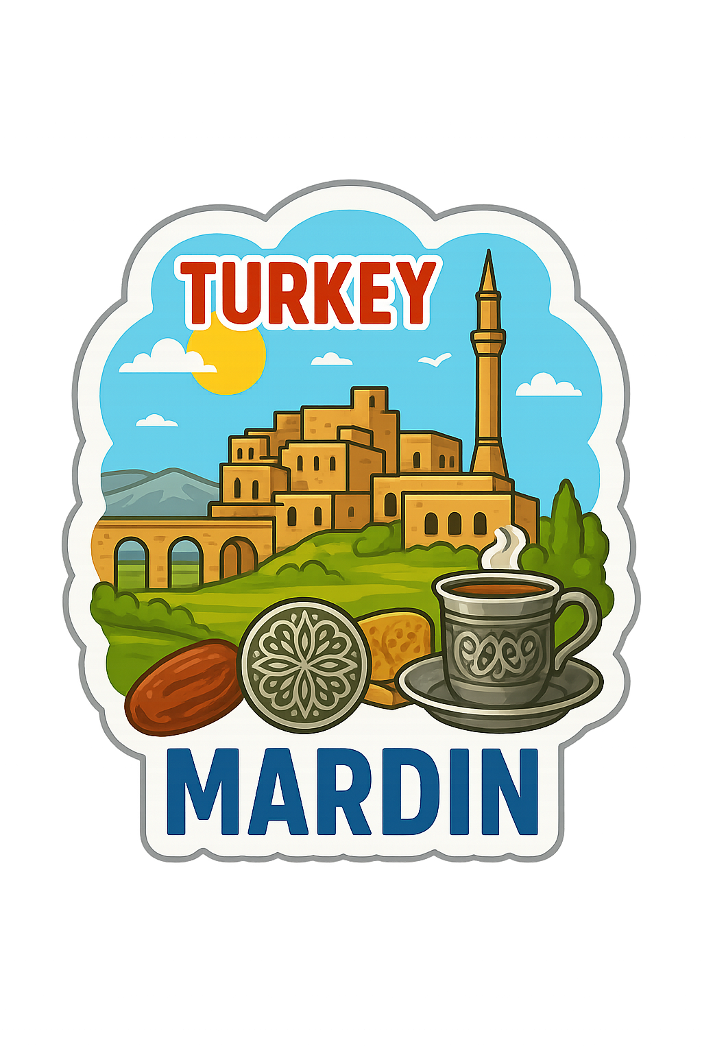 Frankfurt Wooden Magnet – Wholesale UV Printed Retro Gift Magnet