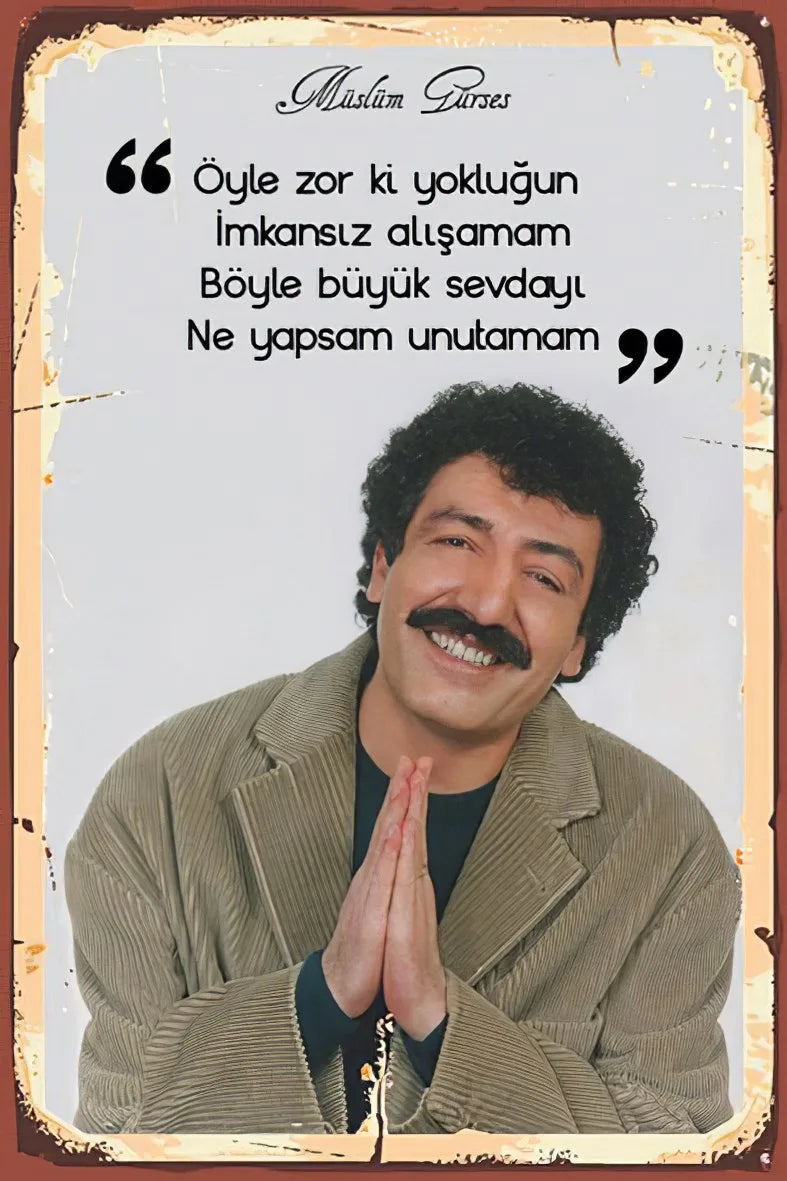 Müslüm Gürses Retro Poster No:181