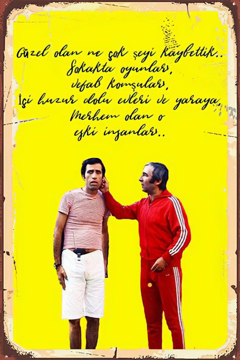 Kemal sunal Retro Ahşap Poster No:101