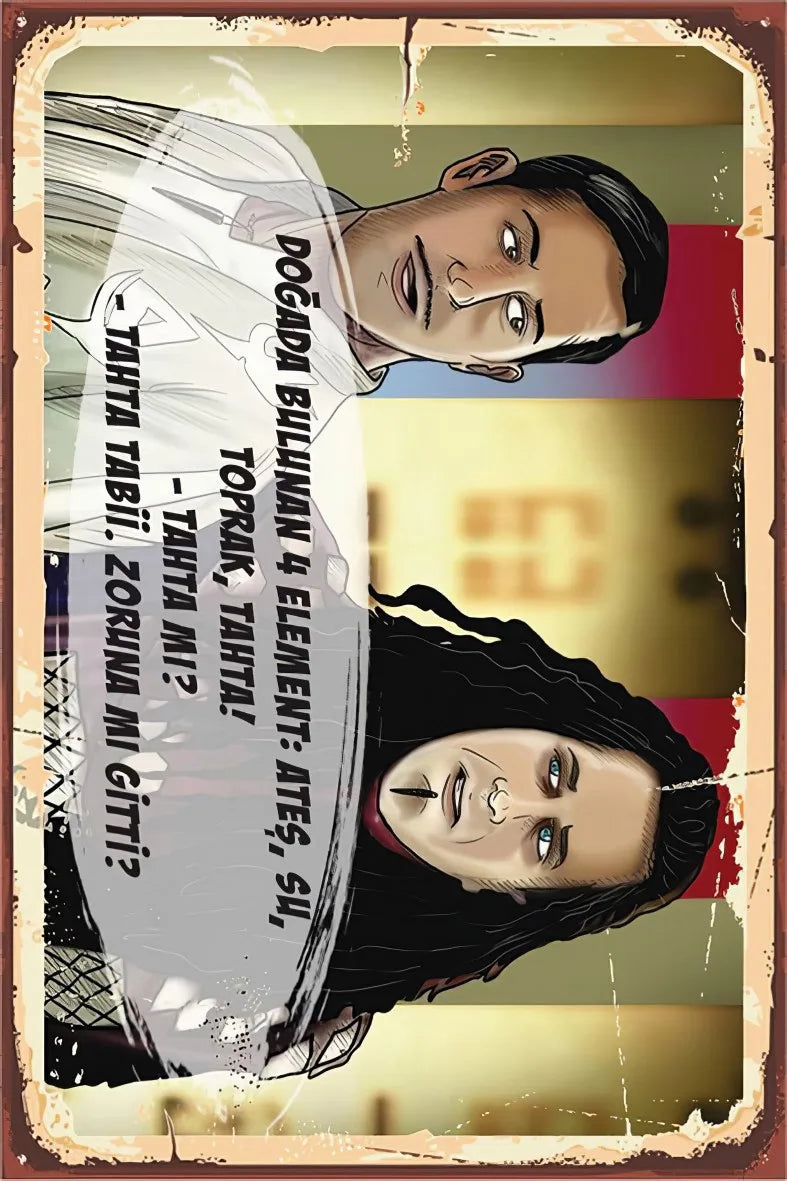 GORA Retro Ahşap Poster No:383