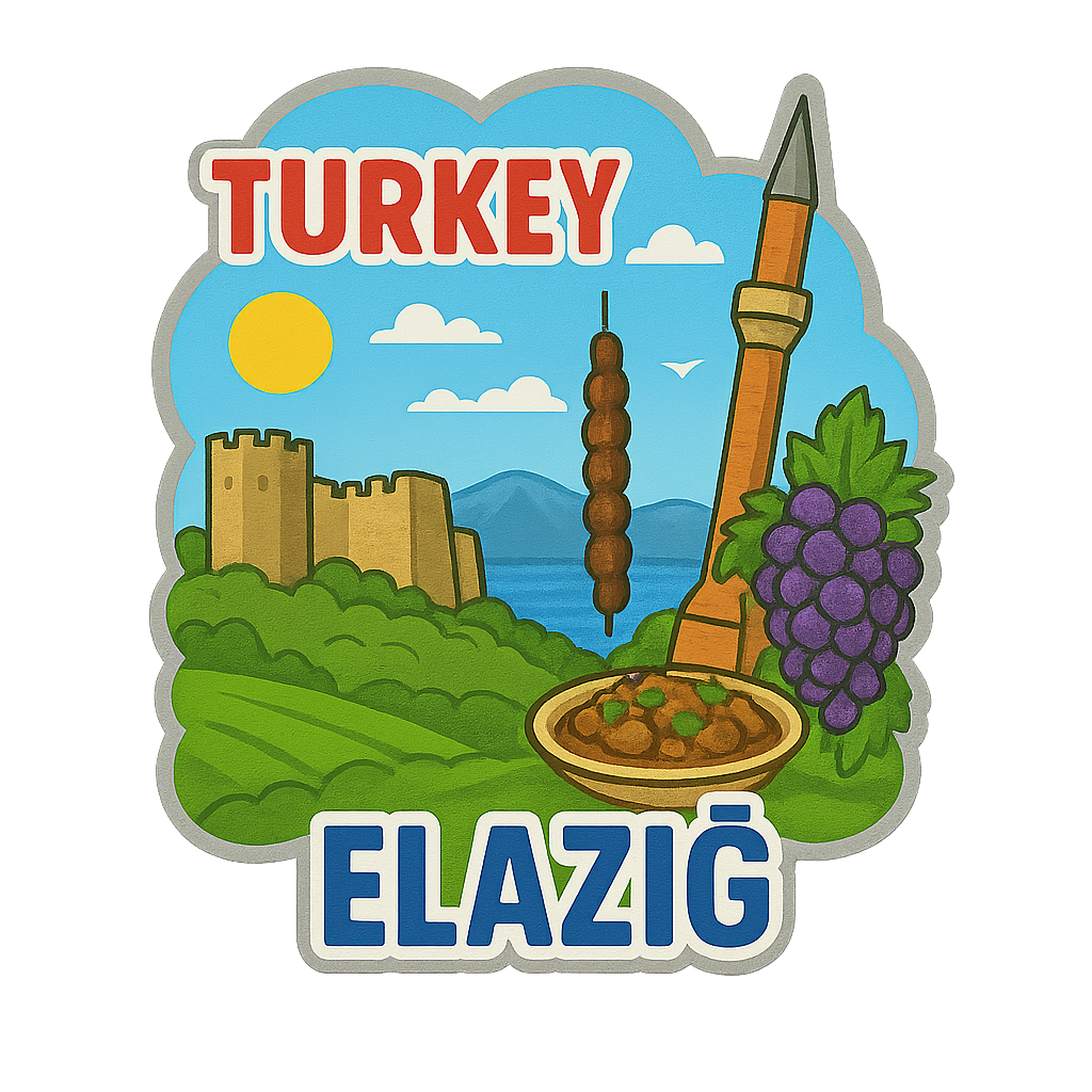 Elazığ Ahşap Magnet – Toptan UV Baskılı Retro Hediyelik Magnet