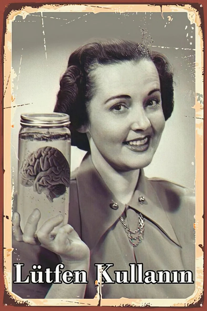 Lütfen Kullanın Ahşap Poster No:305