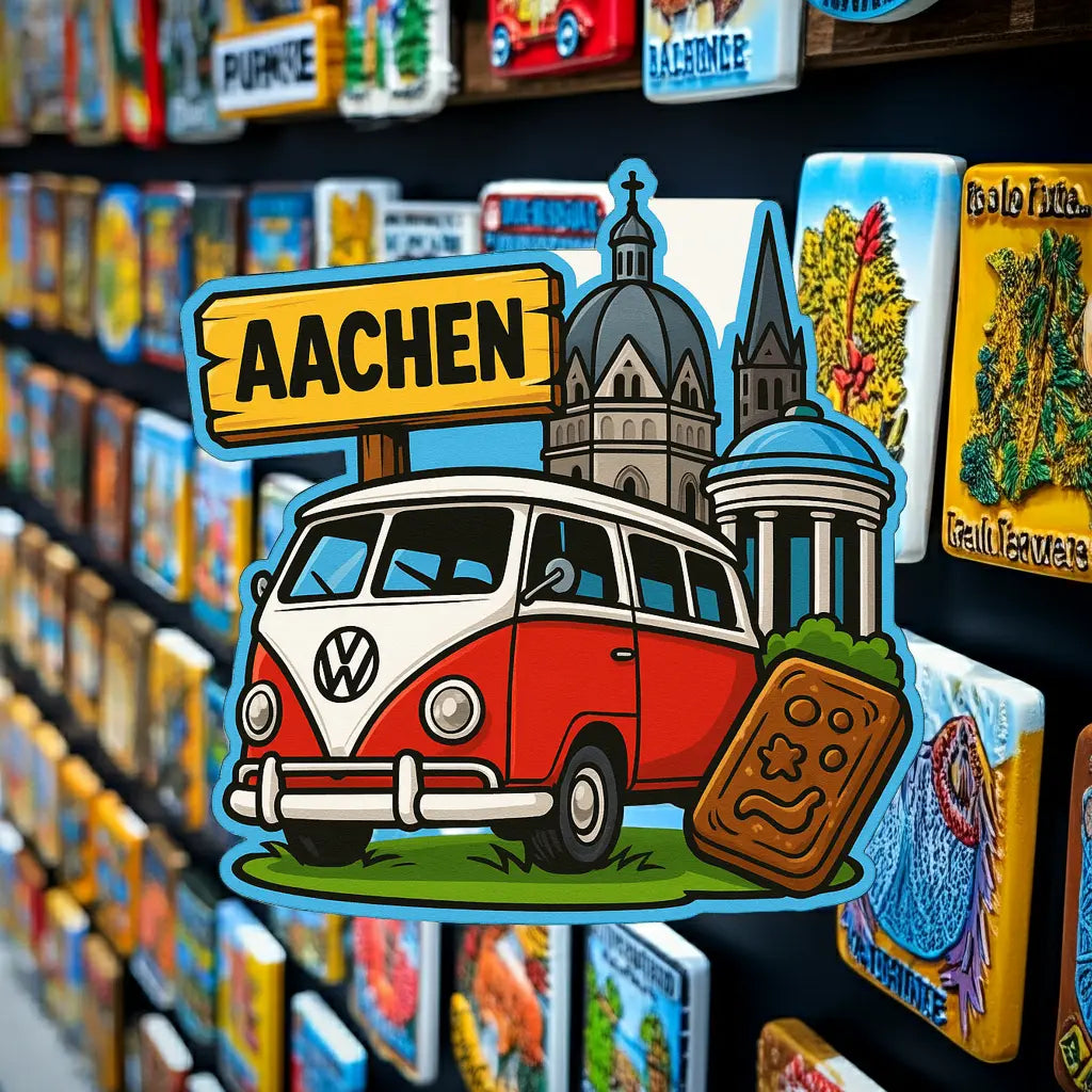 Aachen Ahşap Magnet – Toptan UV Baskılı Retro Hediyelik Magnet ST Baskı Merkezi