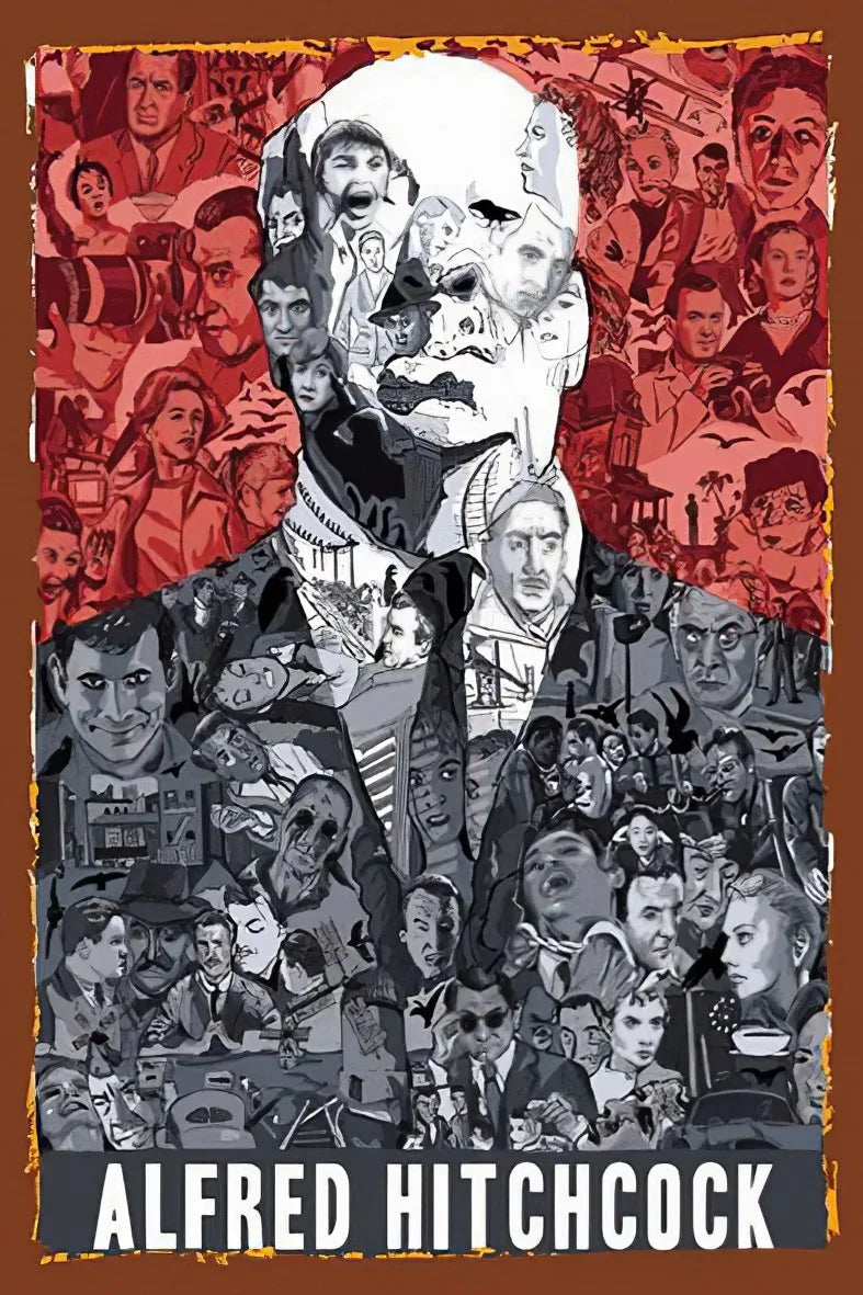 Alfred Hitchcock Retro Ahşap Poster No:247