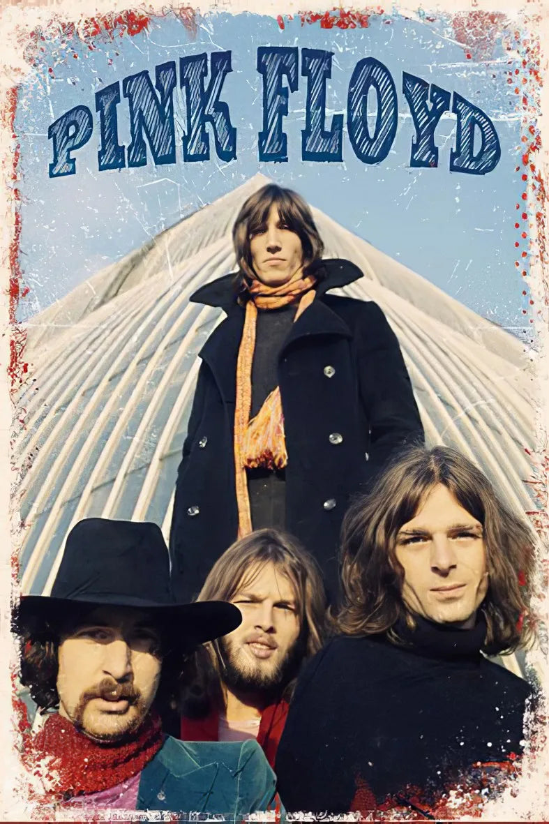 Pink Floyd Retro Ahşap Poster No:248