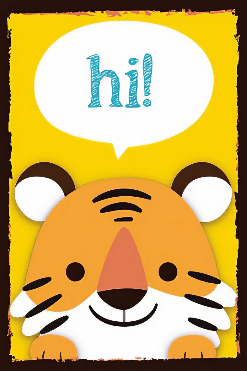 Hİ Tiger ahşap Poster No:137