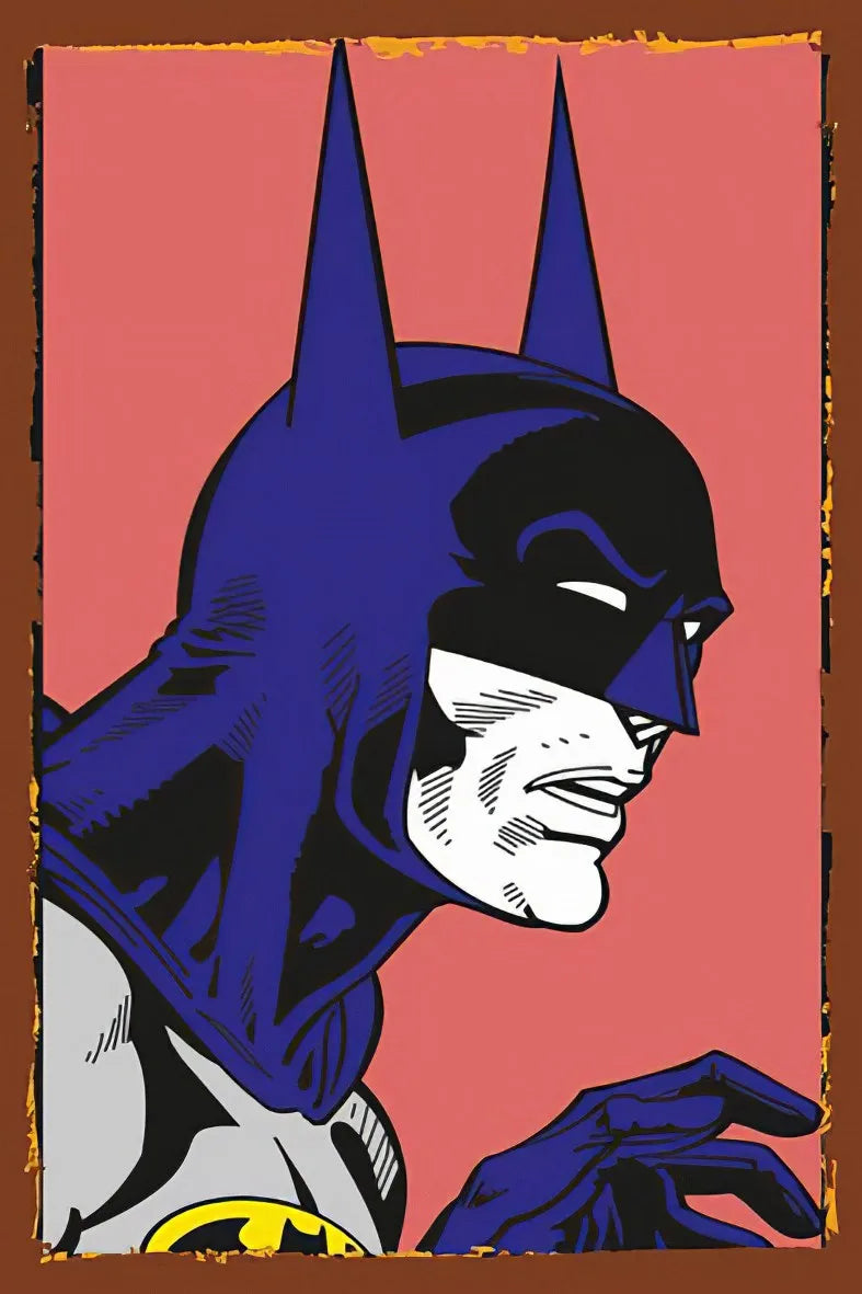 Batman Retro Ahşap Poster No:68