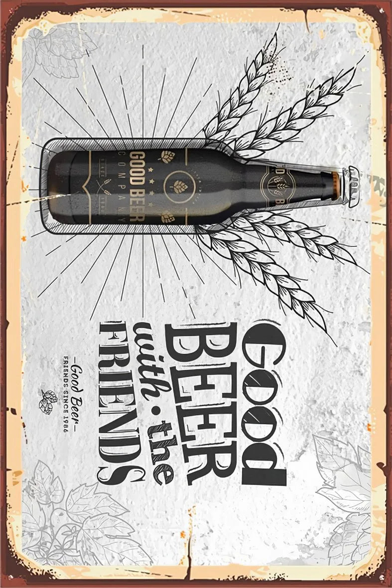 Alkol Temalı Retro Ahşap Poster No:402