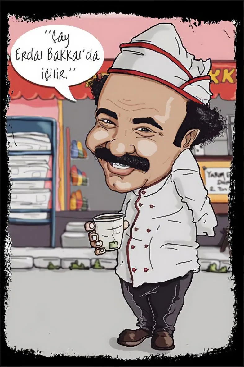 Erdal Bakkal Retro Ahşap Poster No:82