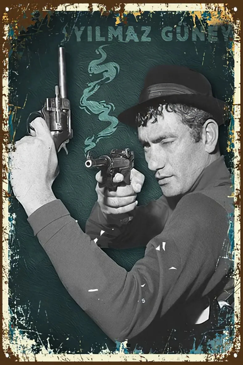 Yılmaz Güney Retro Poster No:194
