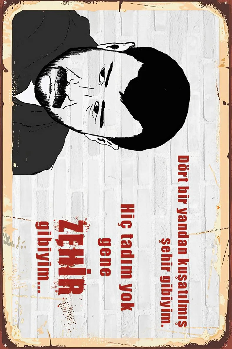 Azer Bülbül  Ahşap Poster No:353